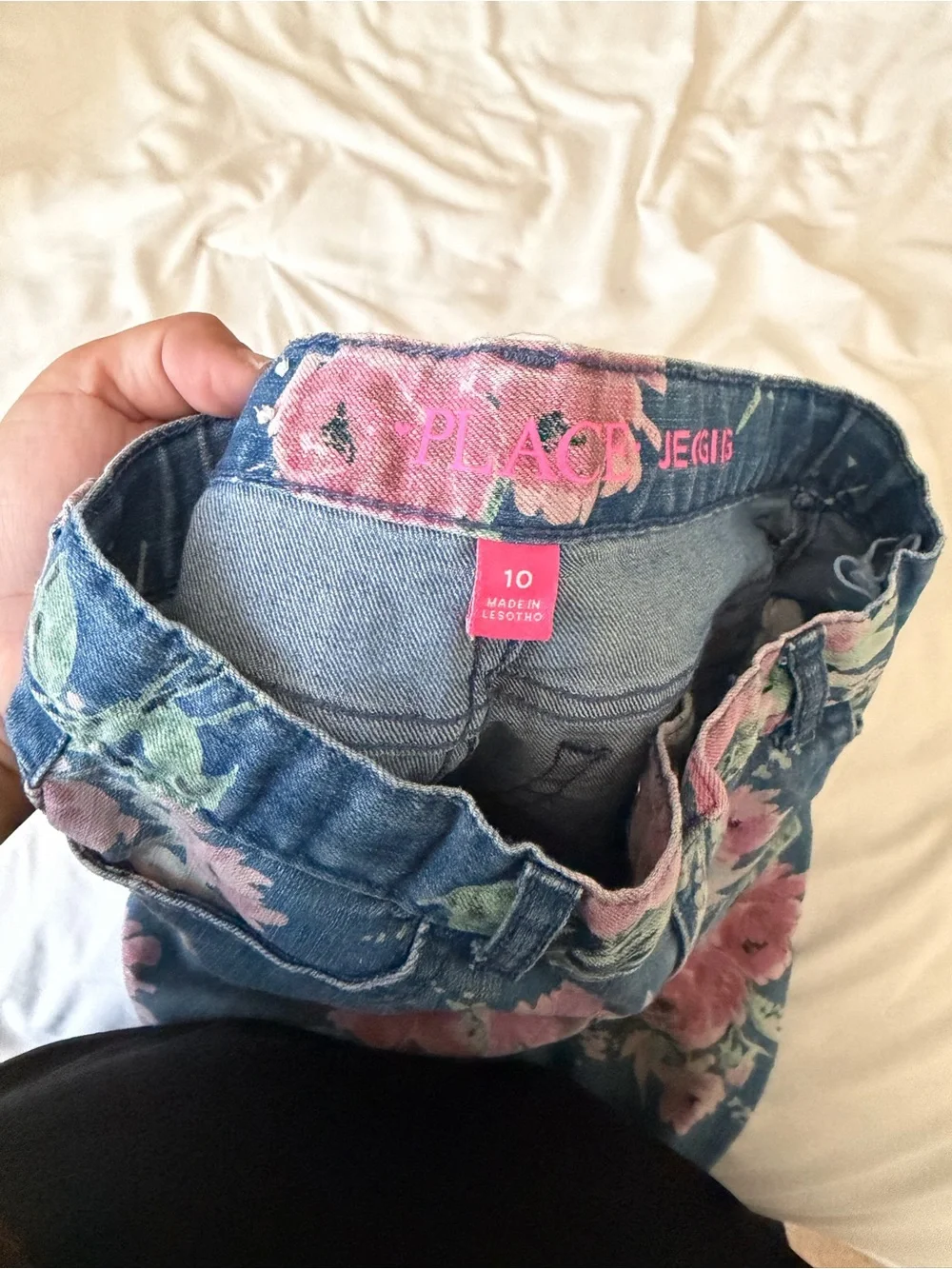 5 for $25! The Children's Place Blue Floral Skinny Jeans